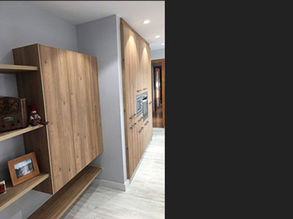 Reforma de cocina de madera Barcelona - Contemporánea