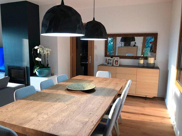 Reforma de salón comedor en Llerona - Contemporánea
