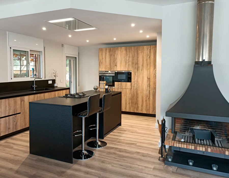 Reforma de cocina Granollers, Contemporánea interiorismo y arquitectura