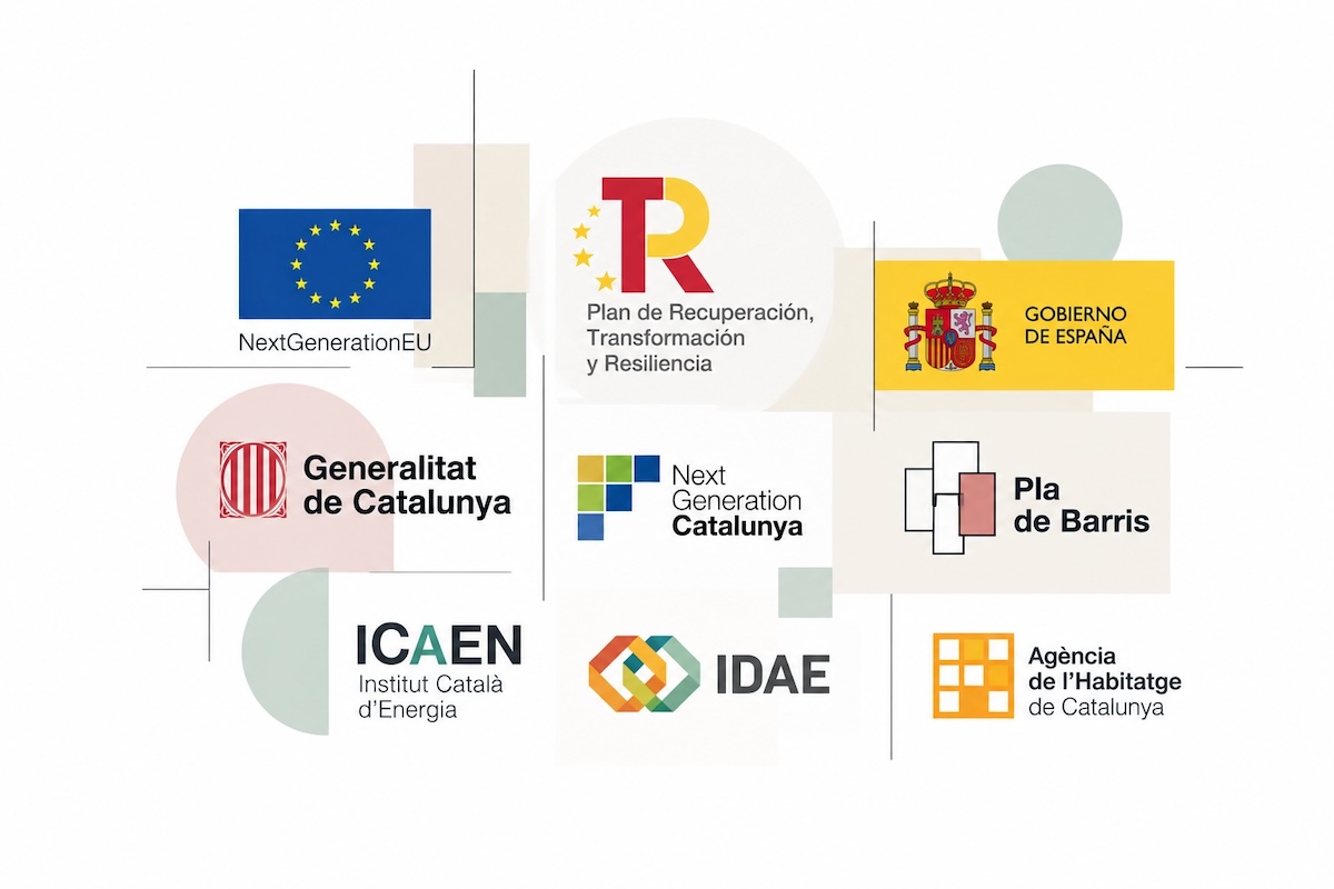 Logotipos instituciones ayudas y subvenciones obras Granollers y Barcelona