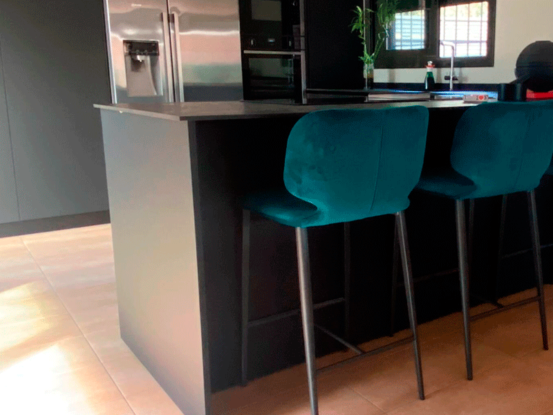 Cocina abierta al salón, ideas para reforma de cocina, Contemporánea Granollers