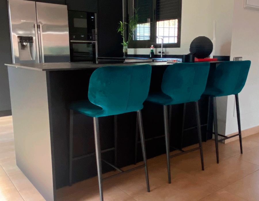 Cocina abierta al salón, arquitecto Granollers, Contemporánea diseño y arquitectura