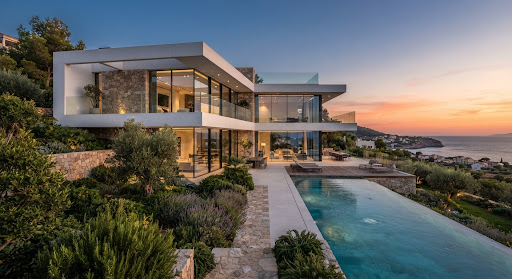 Vivienda de obra nueva con piscina proyectada por Contemporánea